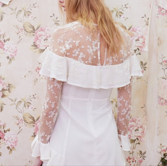 FL&L White Ruffled Dress - Picture 2 of 7